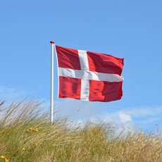 Dekorativ billede af et flag